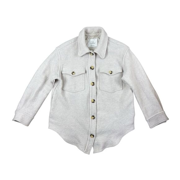 Aritzia The Ganna shirt jacket in Heather bone - Picture 8 of 13